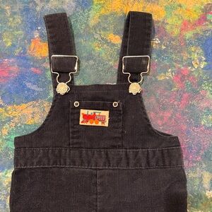 Vintage Stone Navy Corduroy Kids Overalls